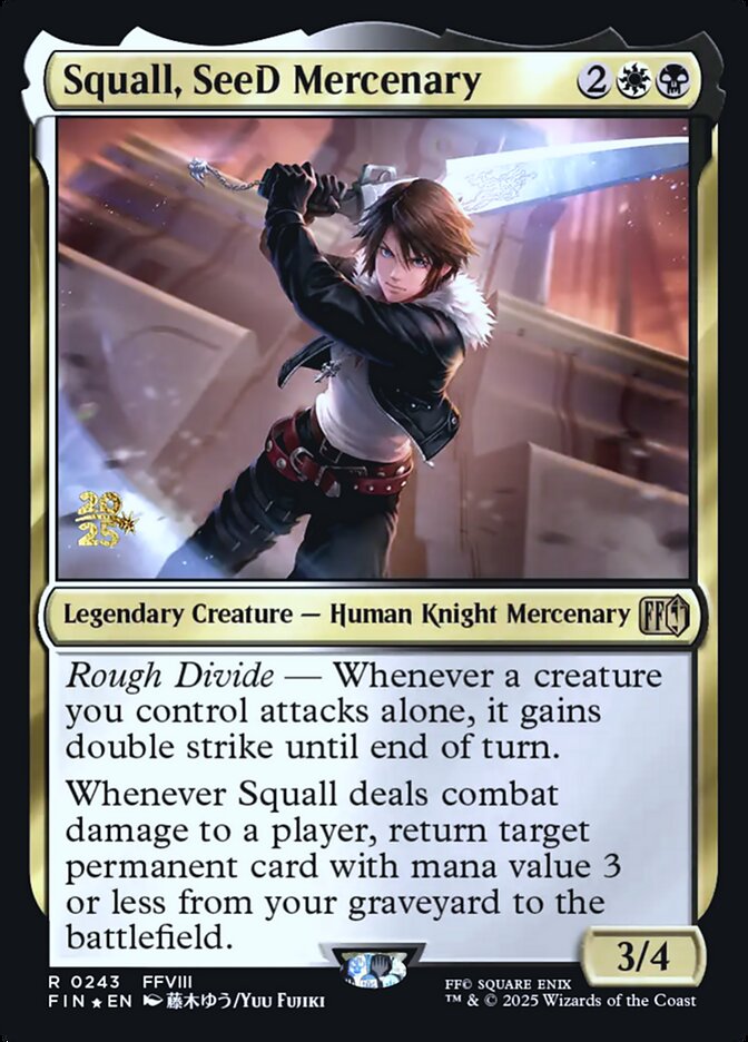 Magic the Gathering Card - Squall, SeeD Mercenary - MTG Circle