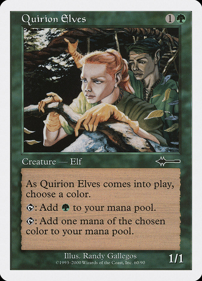 Magic the Gathering Card - Quirion Elves - MTG Circle