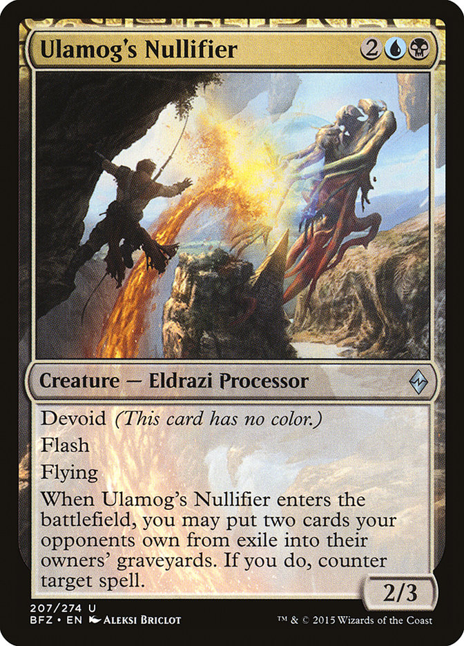 Magic the Gathering Card - Ulamog's Nullifier - MTG Circle