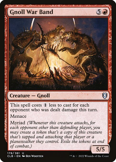 Magic the Gathering Card - Gnoll War Band - MTG Circle