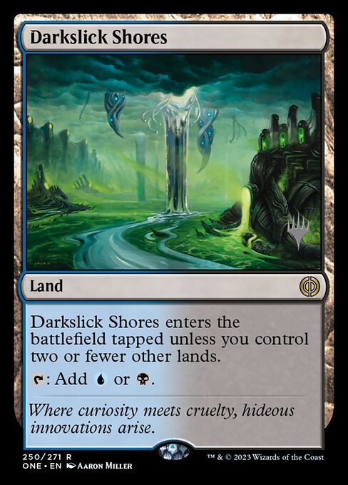 Magic the Gathering Card - Darkslick Shores - MTG Circle