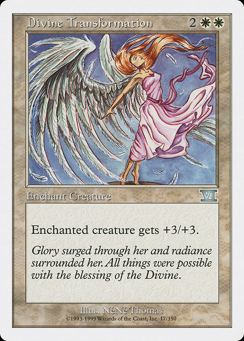 Magic the Gathering Card - Divine Transformation - MTG Circle