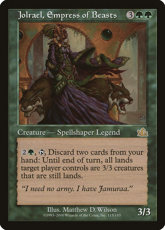 Magic the Gathering Card - Jolrael, Empress of Beasts - MTG Circle