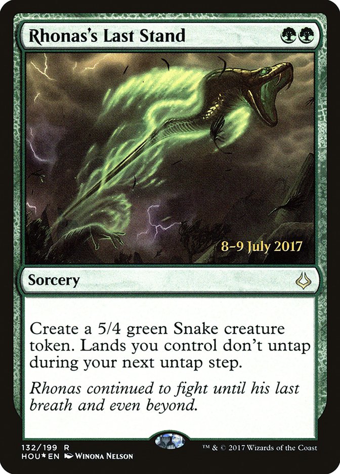 Magic the Gathering Card - Rhonas's Last Stand - MTG Circle
