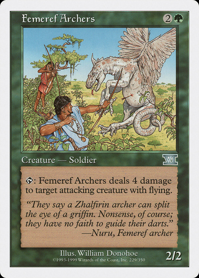 Magic the Gathering Card - Femeref Archers - MTG Circle