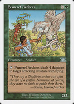 Magic the Gathering Card - Femeref Archers - MTG Circle