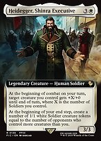 Magic the Gathering Card - Heidegger, Shinra Executive - MTG Circle