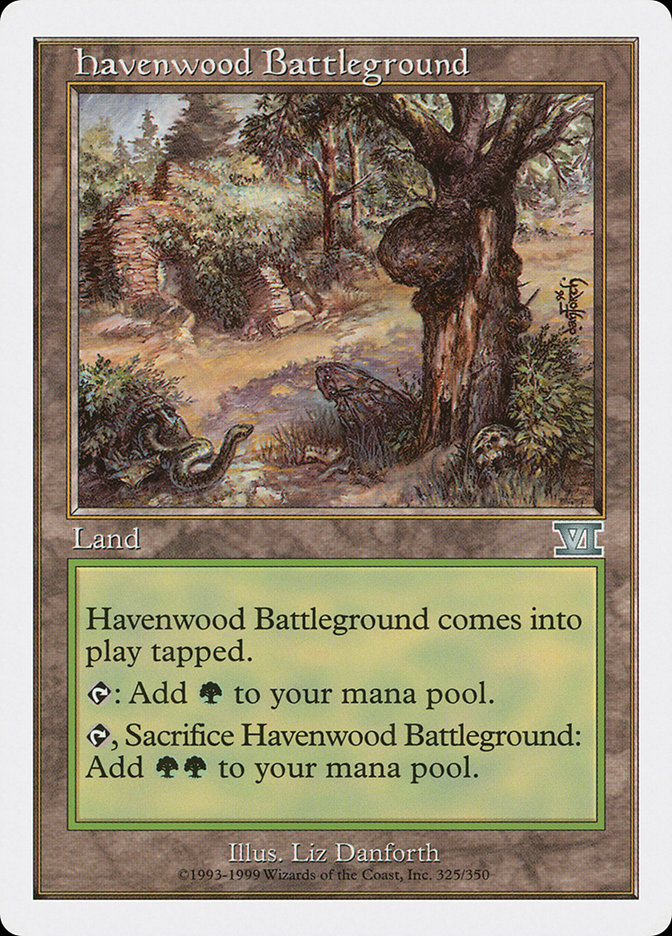 Magic the Gathering Card - Havenwood Battleground - MTG Circle