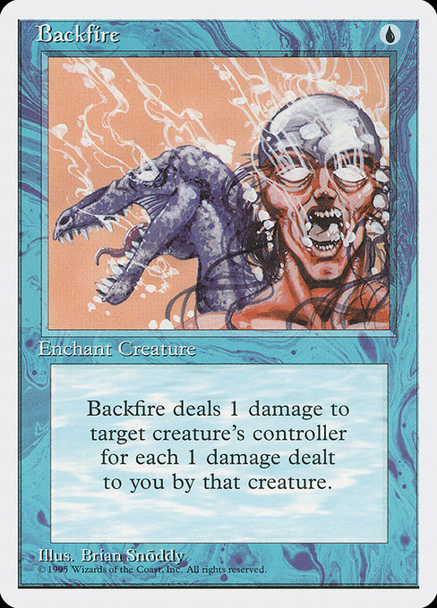 Magic the Gathering Card - Backfire - MTG Circle