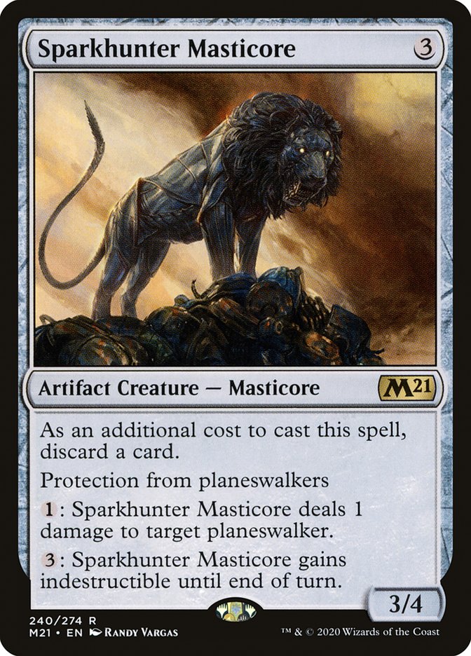 Magic the Gathering Card - Sparkhunter Masticore - MTG Circle