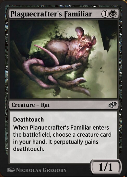 Magic the Gathering Card - Plaguecrafter's Familiar - MTG Circle