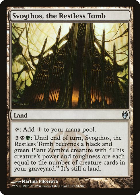 Magic the Gathering Card - Svogthos, the Restless Tomb - MTG Circle