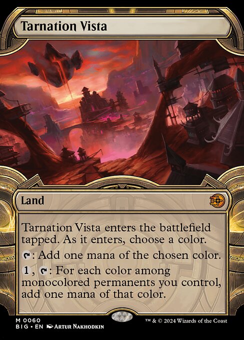 Magic the Gathering Card - Tarnation Vista - MTG Circle