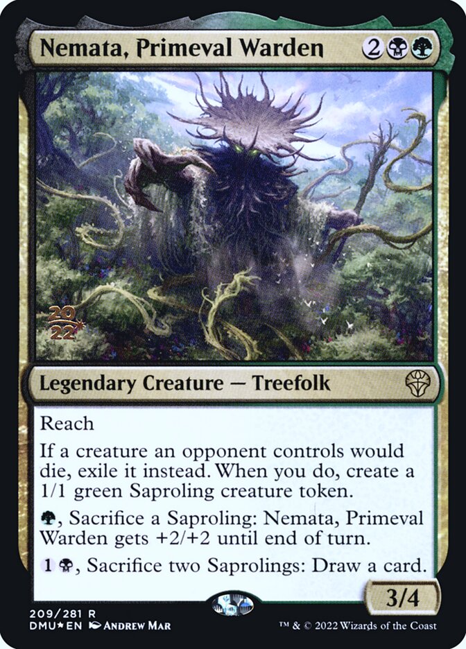Magic the Gathering Card - Nemata, Primeval Warden - MTG Circle