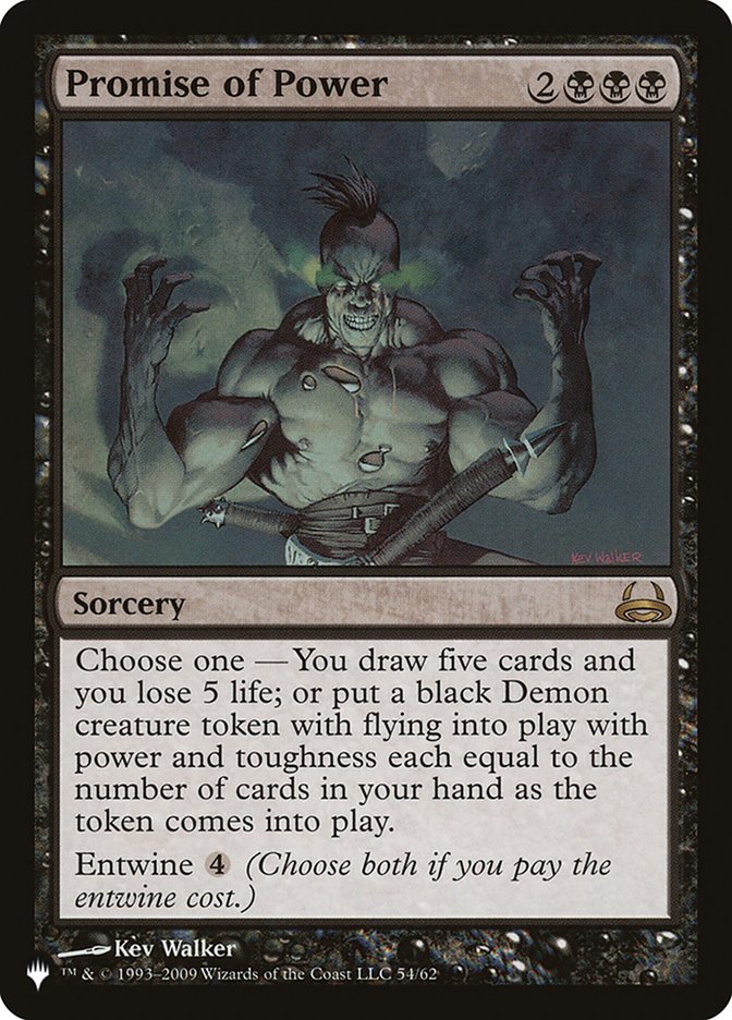 Magic the Gathering Card - Promise of Power - MTG Circle