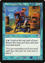 Magic the Gathering Card - Rummaging Wizard - MTG Circle