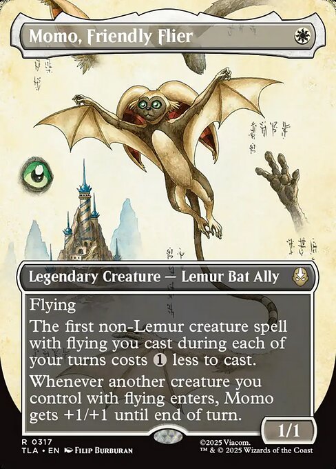 Magic the Gathering Card - Momo, Friendly Flier - MTG Circle