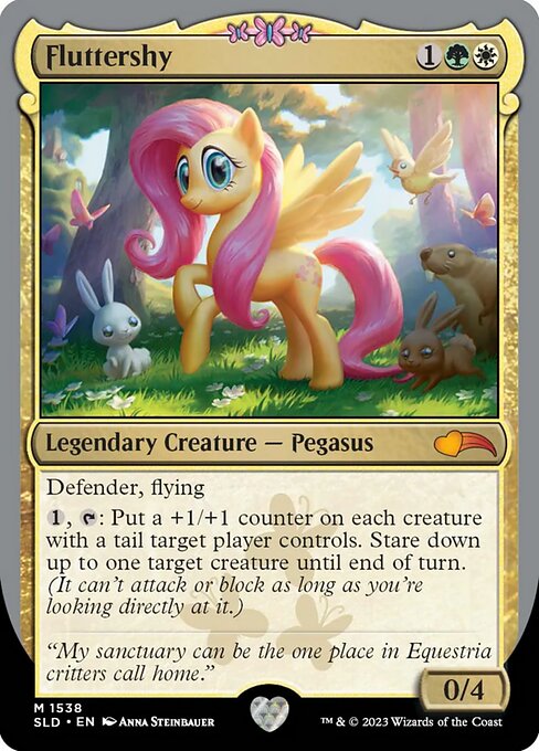 Magic the Gathering Card - Fluttershy - MTG Circle