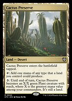Magic the Gathering Card - Cactus Preserve - MTG Circle