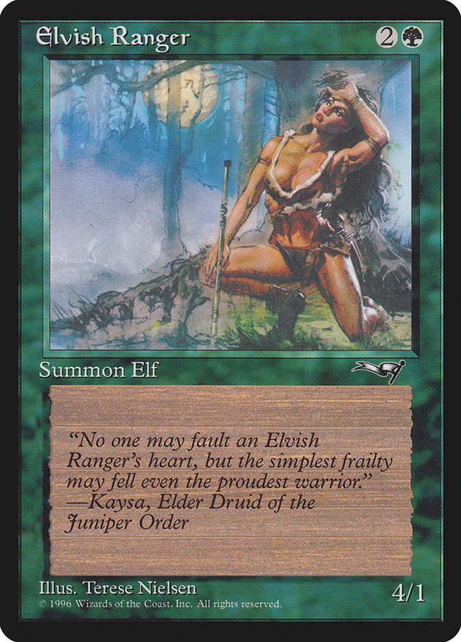 Magic the Gathering Card - Elvish Ranger - MTG Circle