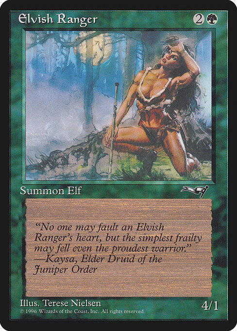 Magic the Gathering Card - Elvish Ranger - MTG Circle