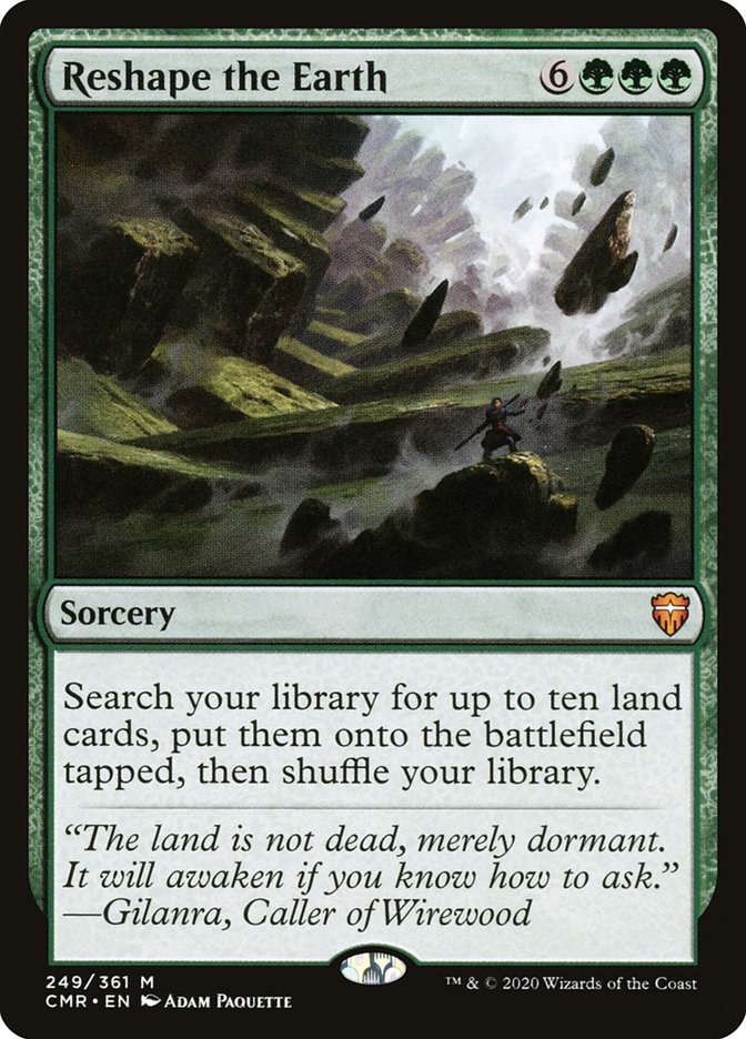 Magic the Gathering Card - Reshape the Earth - MTG Circle