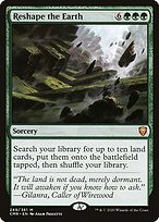 Magic the Gathering Card - Reshape the Earth - MTG Circle