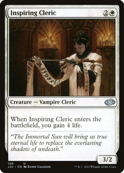 Magic the Gathering Card - Inspiring Cleric - MTG Circle