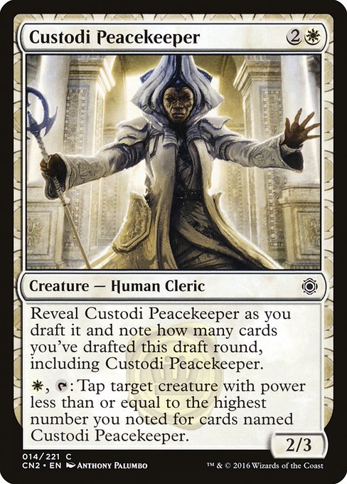 Magic the Gathering Card - Custodi Peacekeeper - MTG Circle