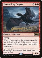 Magic the Gathering Card - Demanding Dragon - MTG Circle