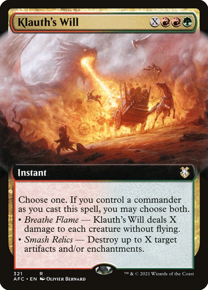 Magic the Gathering Card - Klauth's Will - MTG Circle