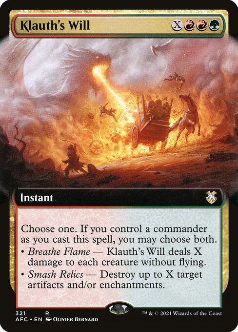Magic the Gathering Card - Klauth's Will - MTG Circle