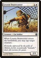 Magic the Gathering Card - Leonin Snarecaster - MTG Circle