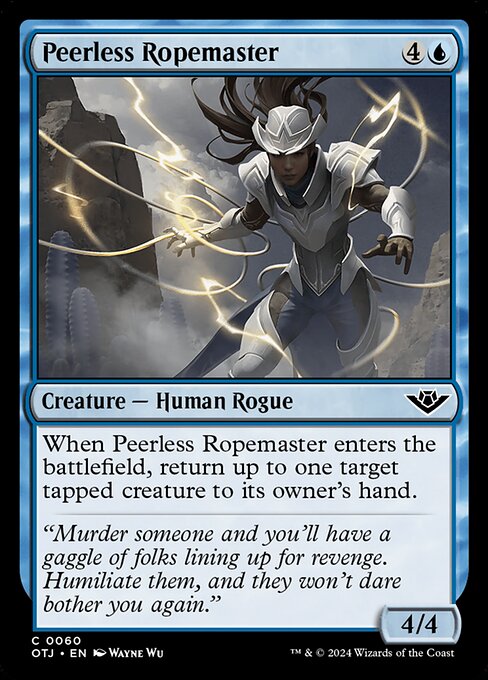 Magic the Gathering Card - Peerless Ropemaster - MTG Circle