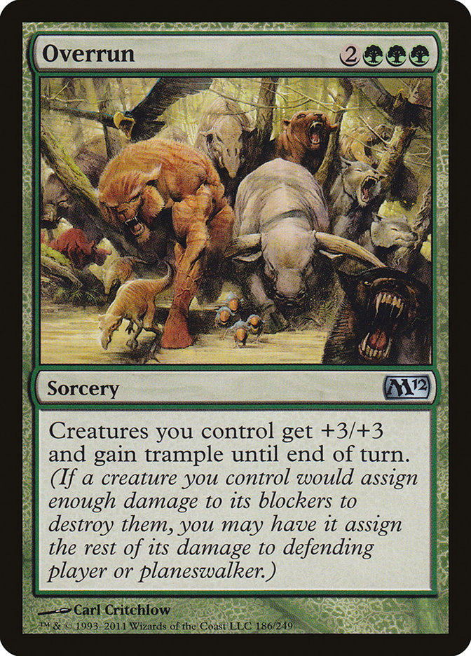 Magic the Gathering Card - Overrun - MTG Circle