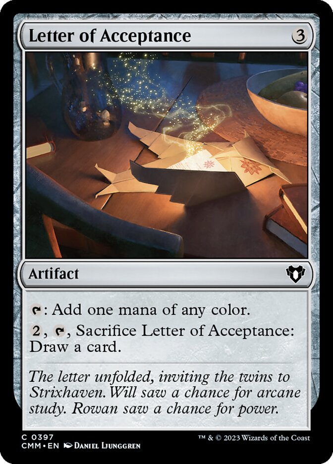 Magic the Gathering Card - Letter of Acceptance - MTG Circle