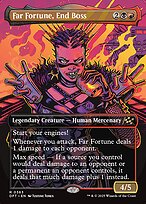 Magic the Gathering Card - Far Fortune, End Boss - MTG Circle