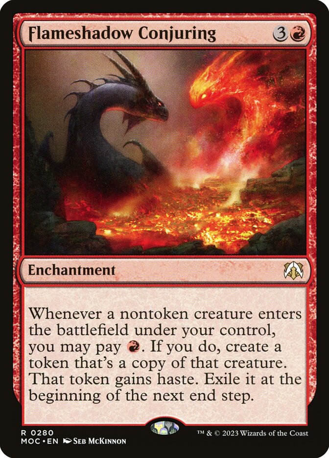 Magic the Gathering Card - Flameshadow Conjuring - MTG Circle
