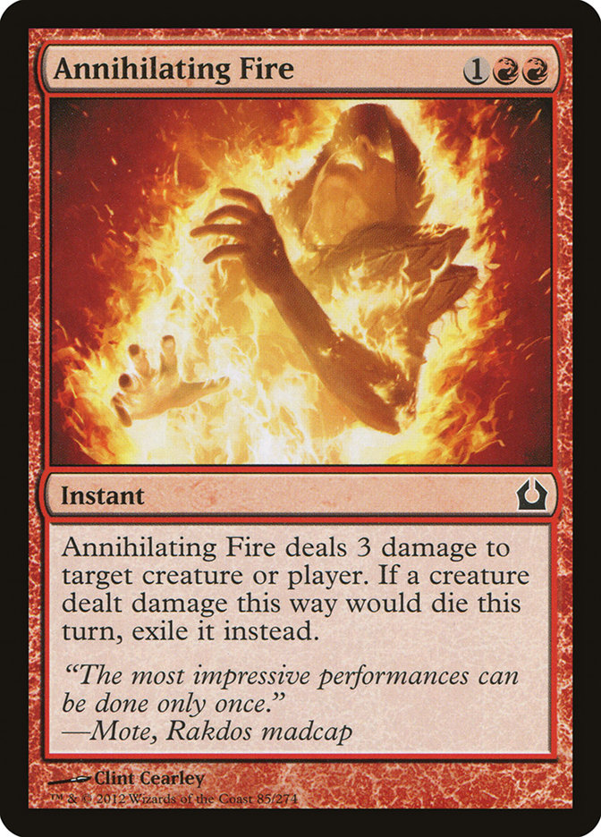 Magic the Gathering Card - Annihilating Fire - MTG Circle