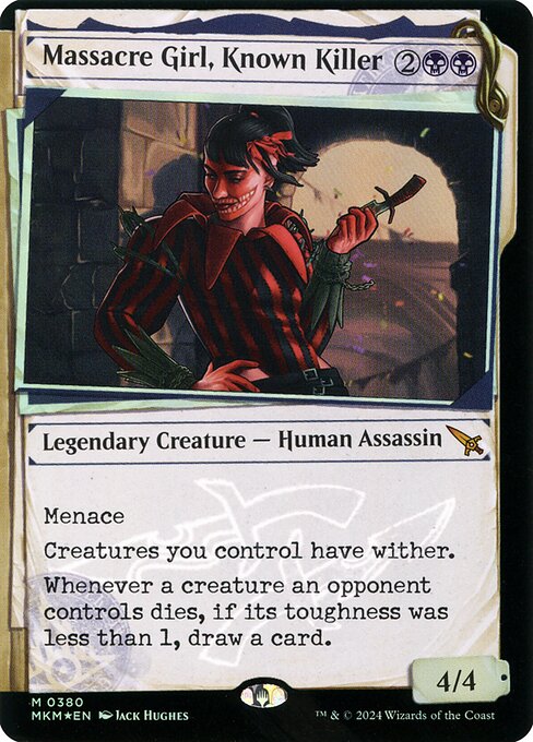 Magic the Gathering Card - Massacre Girl, Known Killer - MTG Circle