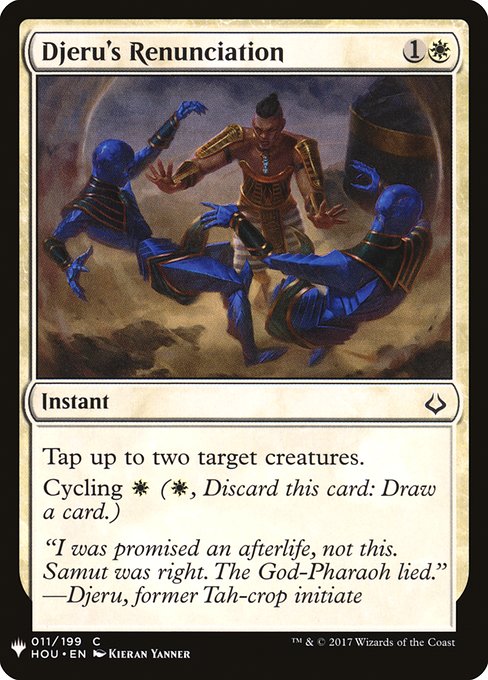 Magic the Gathering Card - Djeru's Renunciation - MTG Circle