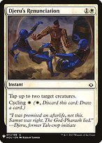 Magic the Gathering Card - Djeru's Renunciation - MTG Circle