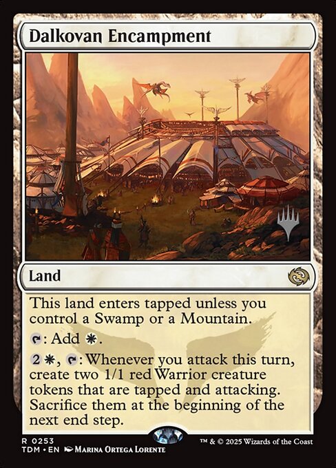 Magic the Gathering Card - Dalkovan Encampment - MTG Circle
