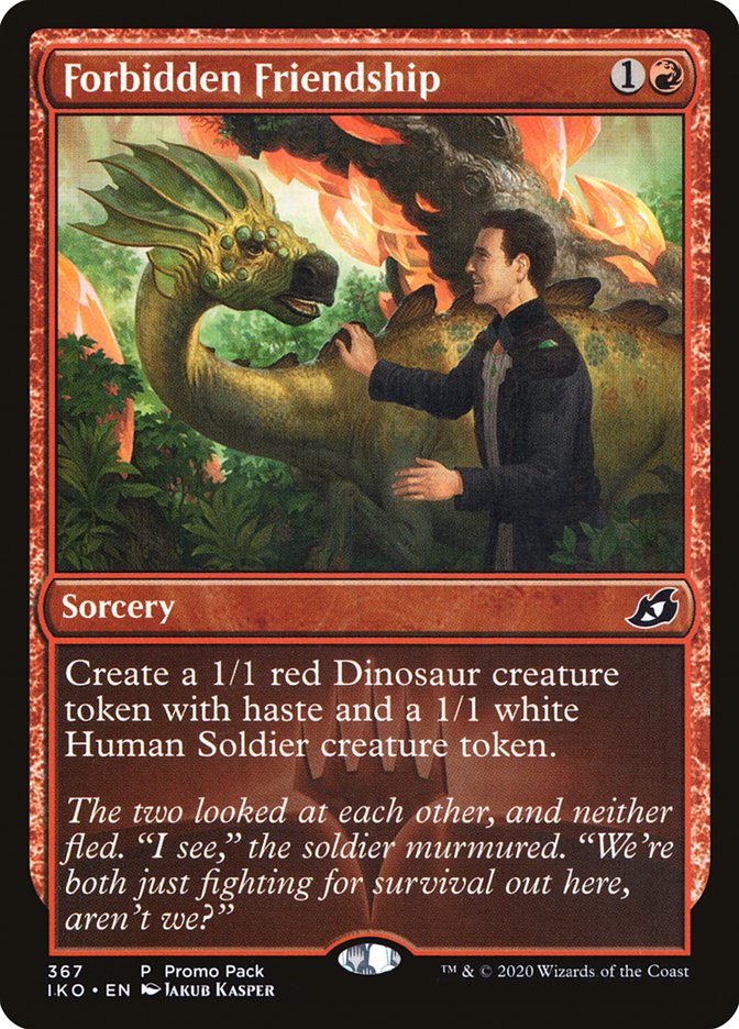 Magic the Gathering Card - Forbidden Friendship - MTG Circle