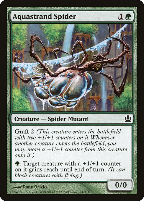 Magic the Gathering Card - Aquastrand Spider - MTG Circle