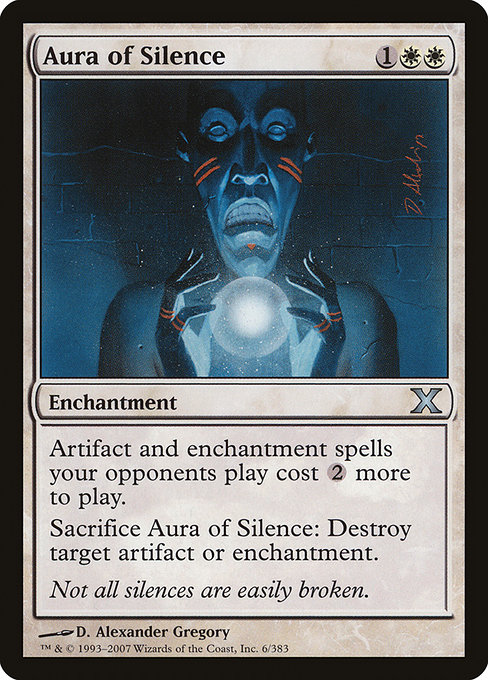 Magic the Gathering Card - Aura of Silence - MTG Circle