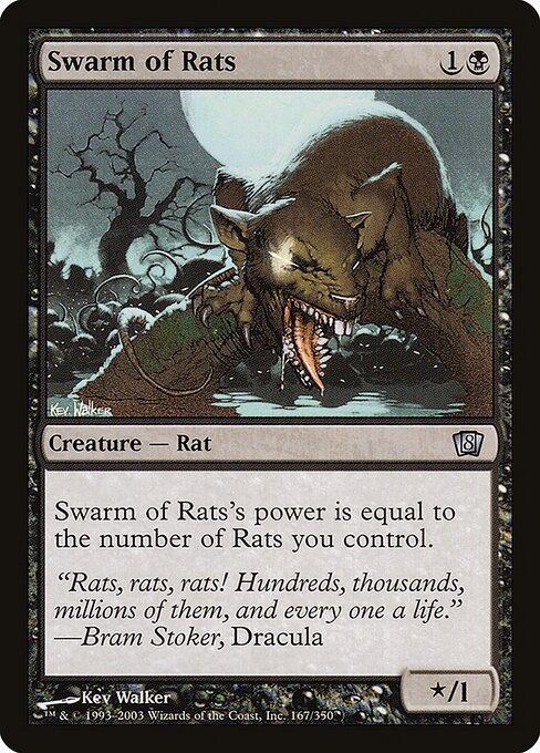 Magic the Gathering Card - Swarm of Rats - MTG Circle
