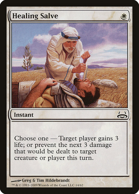Magic the Gathering Card - Healing Salve - MTG Circle