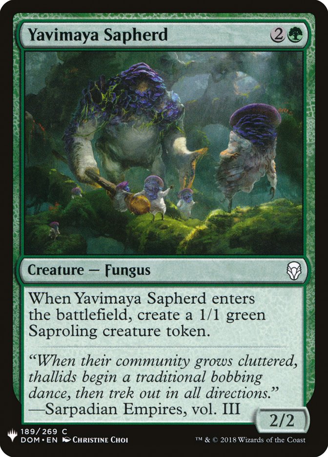 Magic the Gathering Card - Yavimaya Sapherd - MTG Circle
