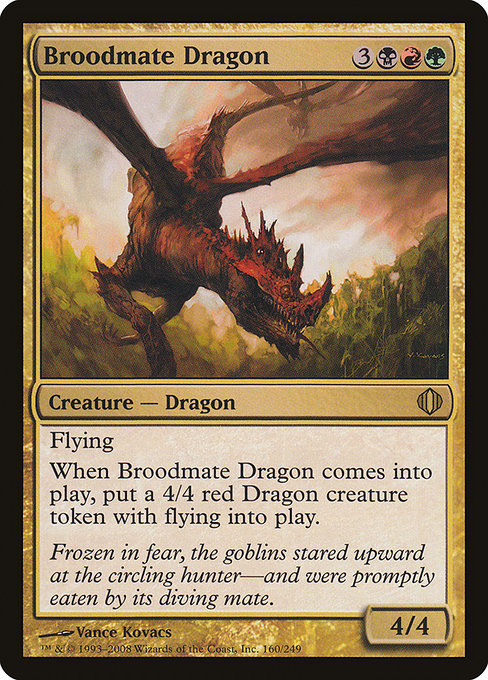 Magic the Gathering Card - Broodmate Dragon - MTG Circle